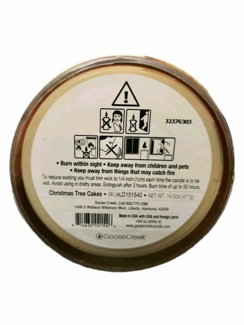 Goose Creek Little Debbie Christmas Tree Cakes Scented Candle